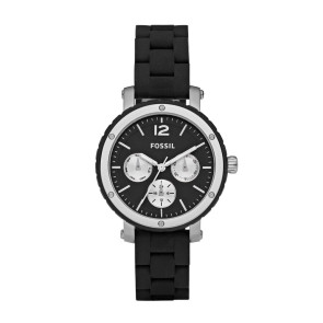 Watch strap Fossil BQ9408 Stainless steel Black 16mm